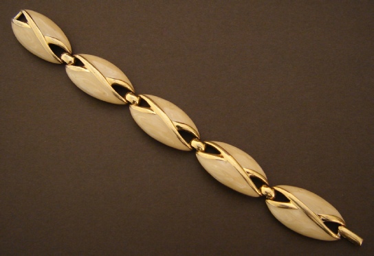Napier gold-tone enamel bracelet