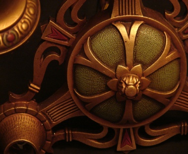 Art Deco ceiling light, detail
