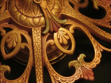Art Deco ceiling light, swirls detail