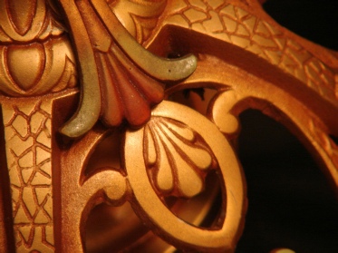 Art Deco ceiling light, swirls details