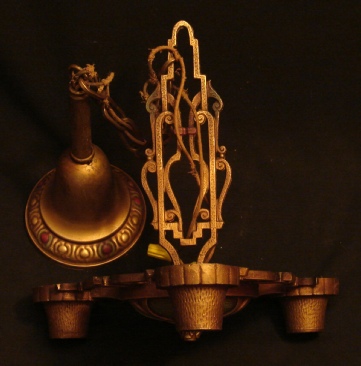 Art Deco ceiling light, top