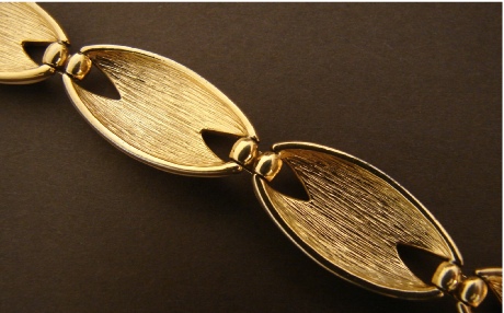 Napier gold-tone enamel bracelet, back