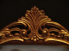 portrait of a man sitting in the garden, face detail