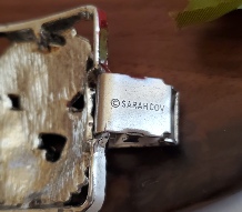 Sarah Coventry Antique Garden silver-tone bracelet signature